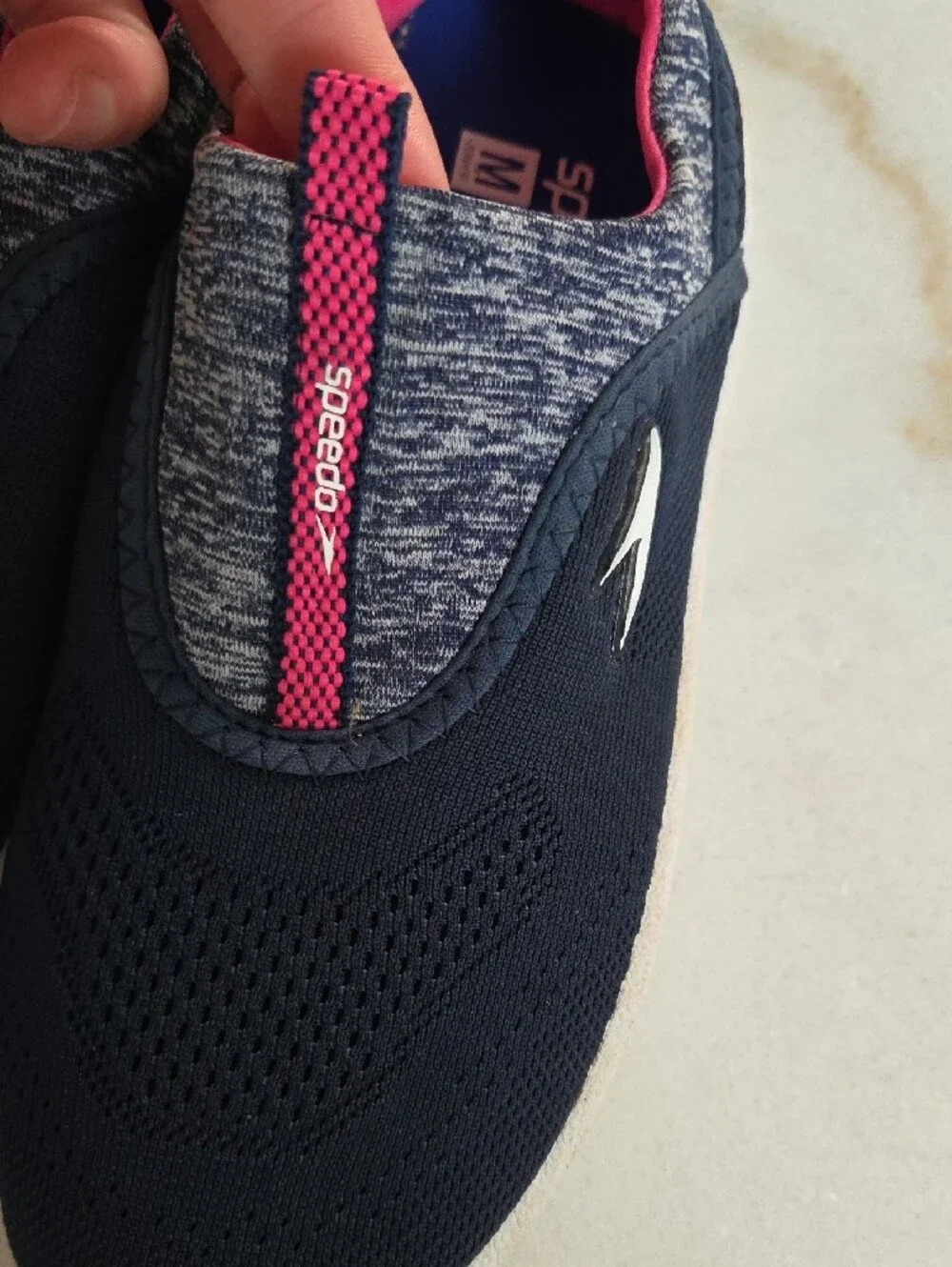Speedo Navy Slip-On Water Shoes Size 2/3